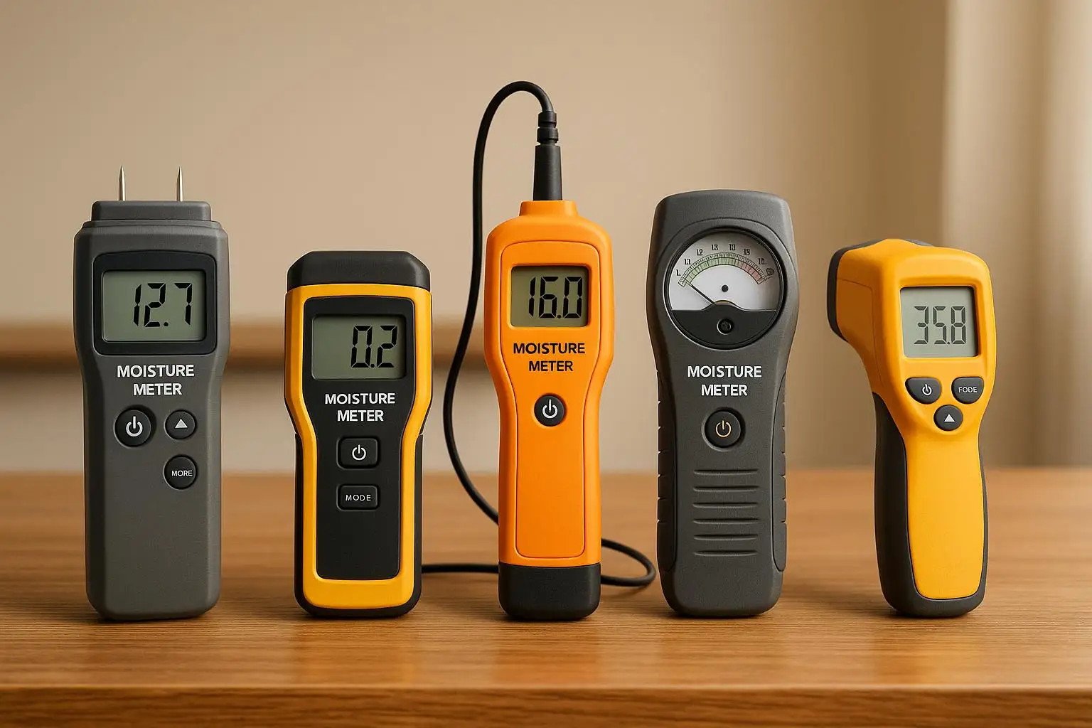 5 Types of Moisture Meters for Water Damage