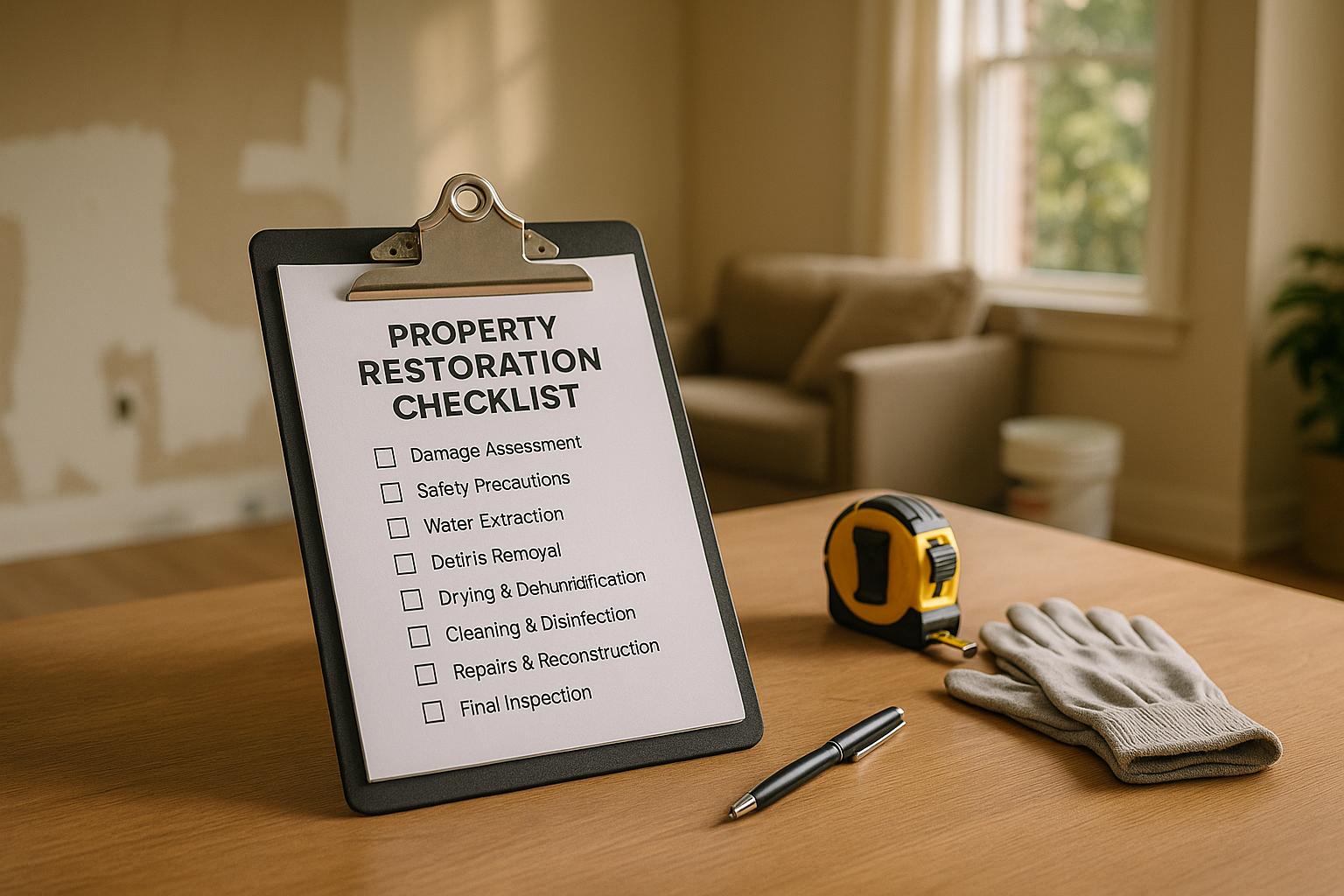 Property Restoration Checklist Generator