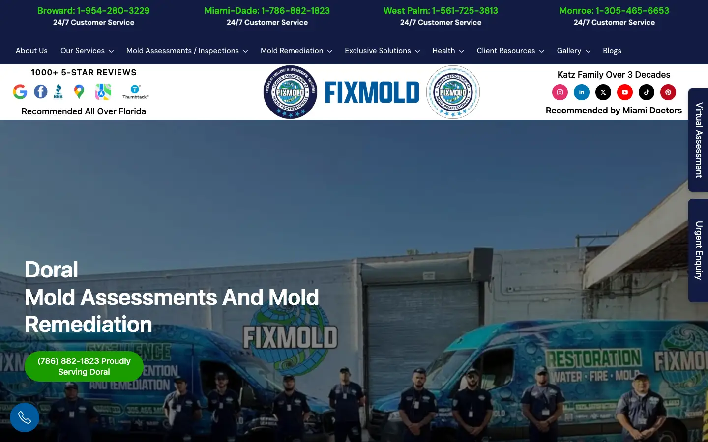 FixMold Doral Website