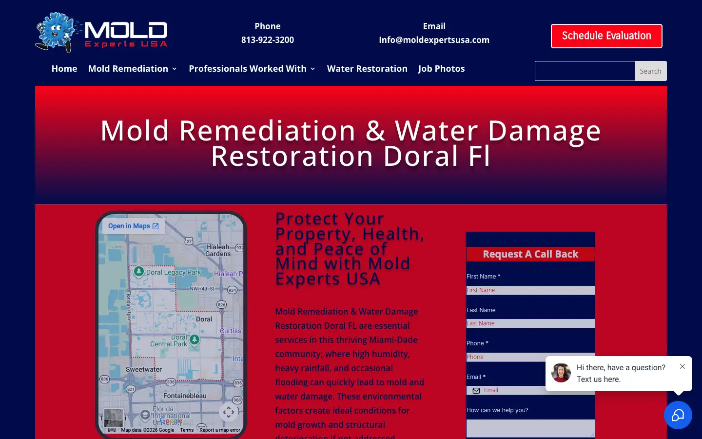 Mold Experts USA Website