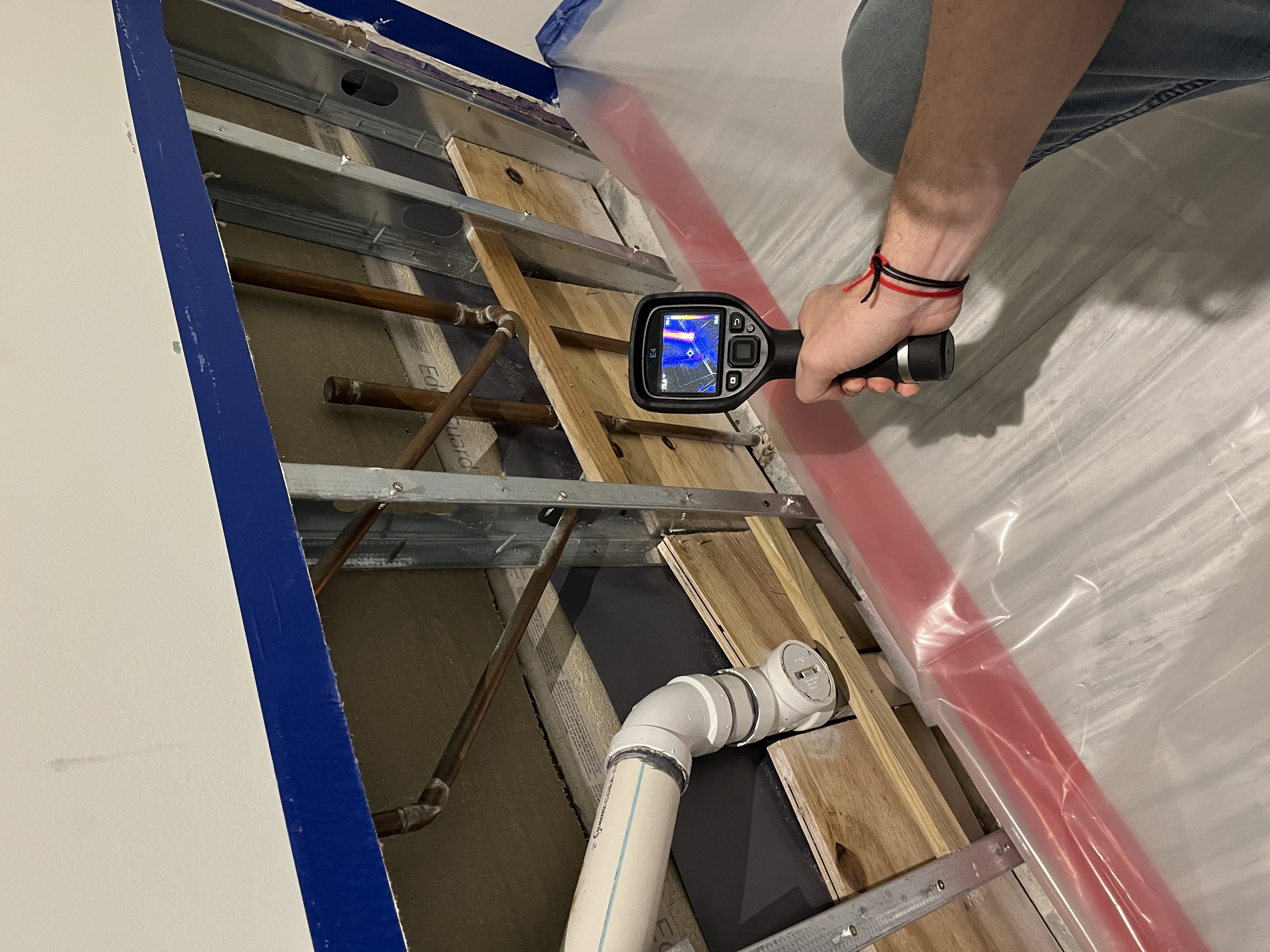 Professional moisture detection after mold remediation using specialized equipment in South Florida