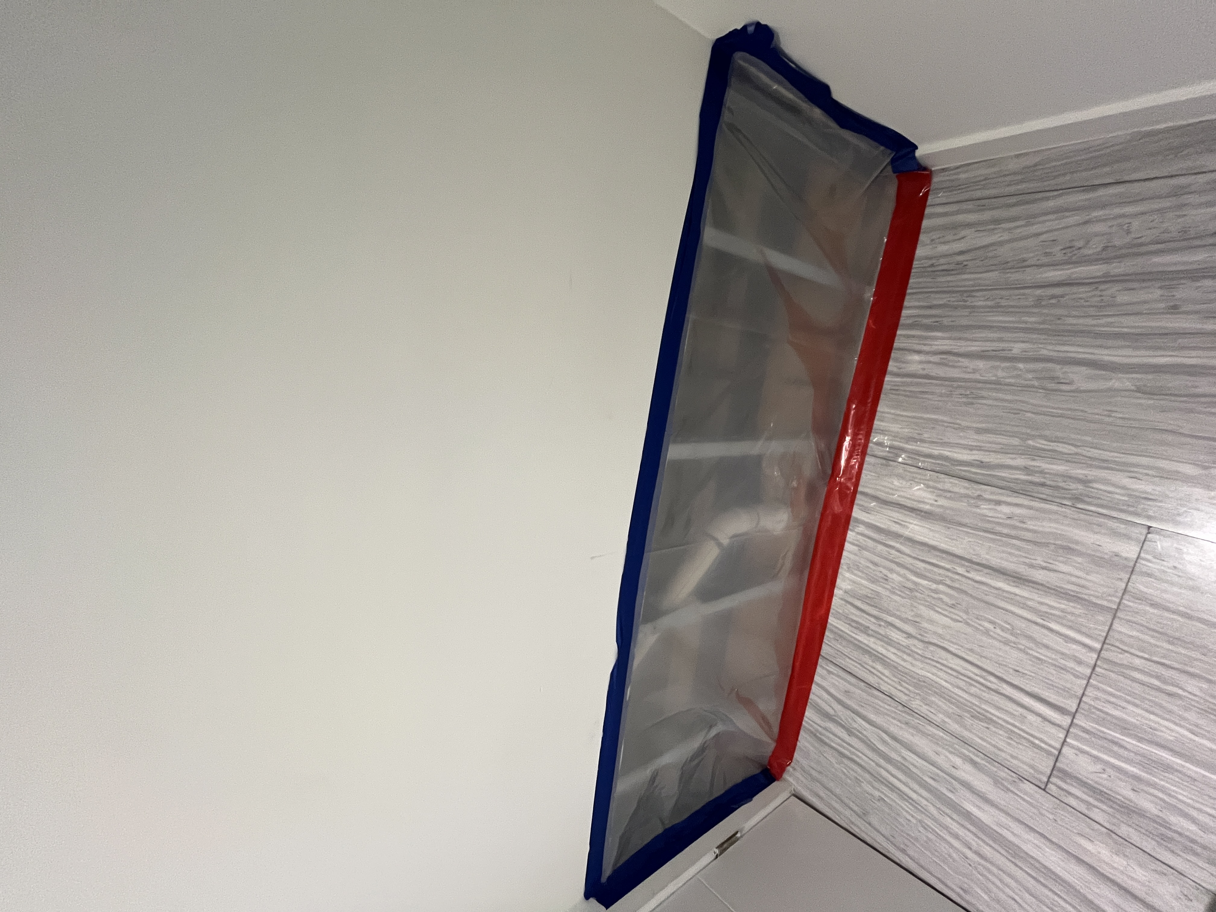 Professional technician removing wall during mold remediation in Florida home