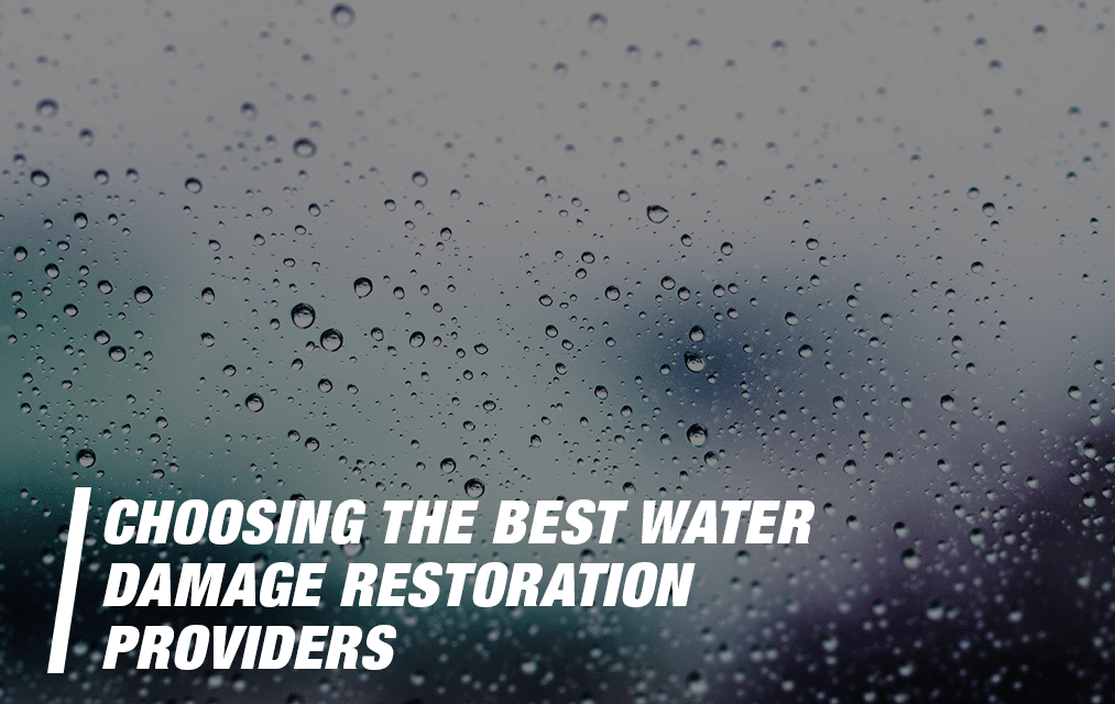 Choosing The Best Water Damage Restoration Provider