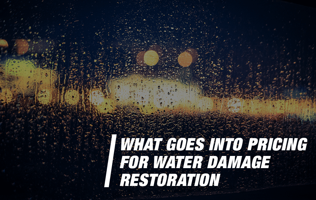 What Goes Into Pricing For Water Damage Restoration